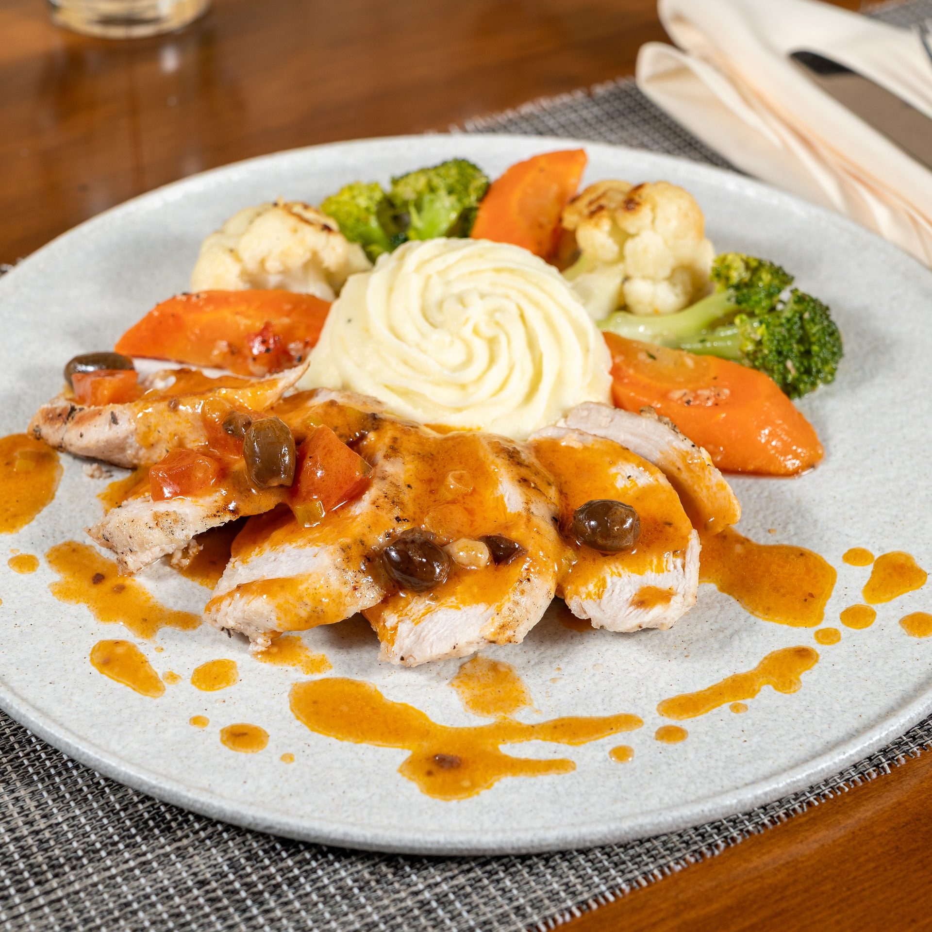 The Food on the Plate