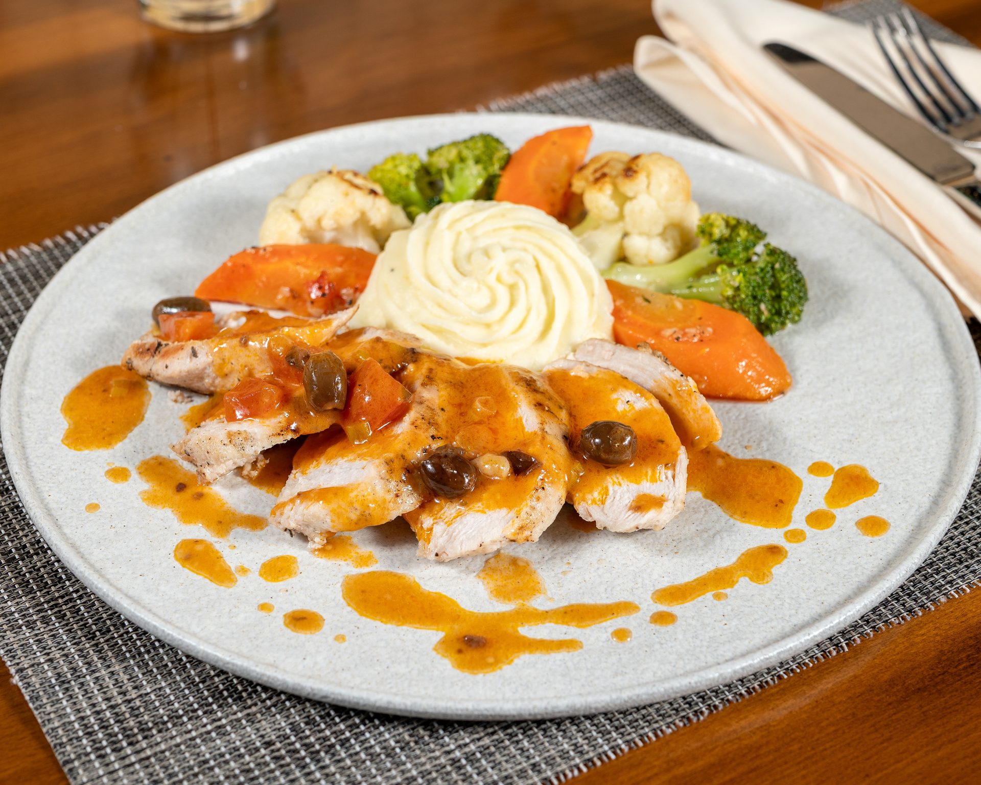 The Food on the Plate