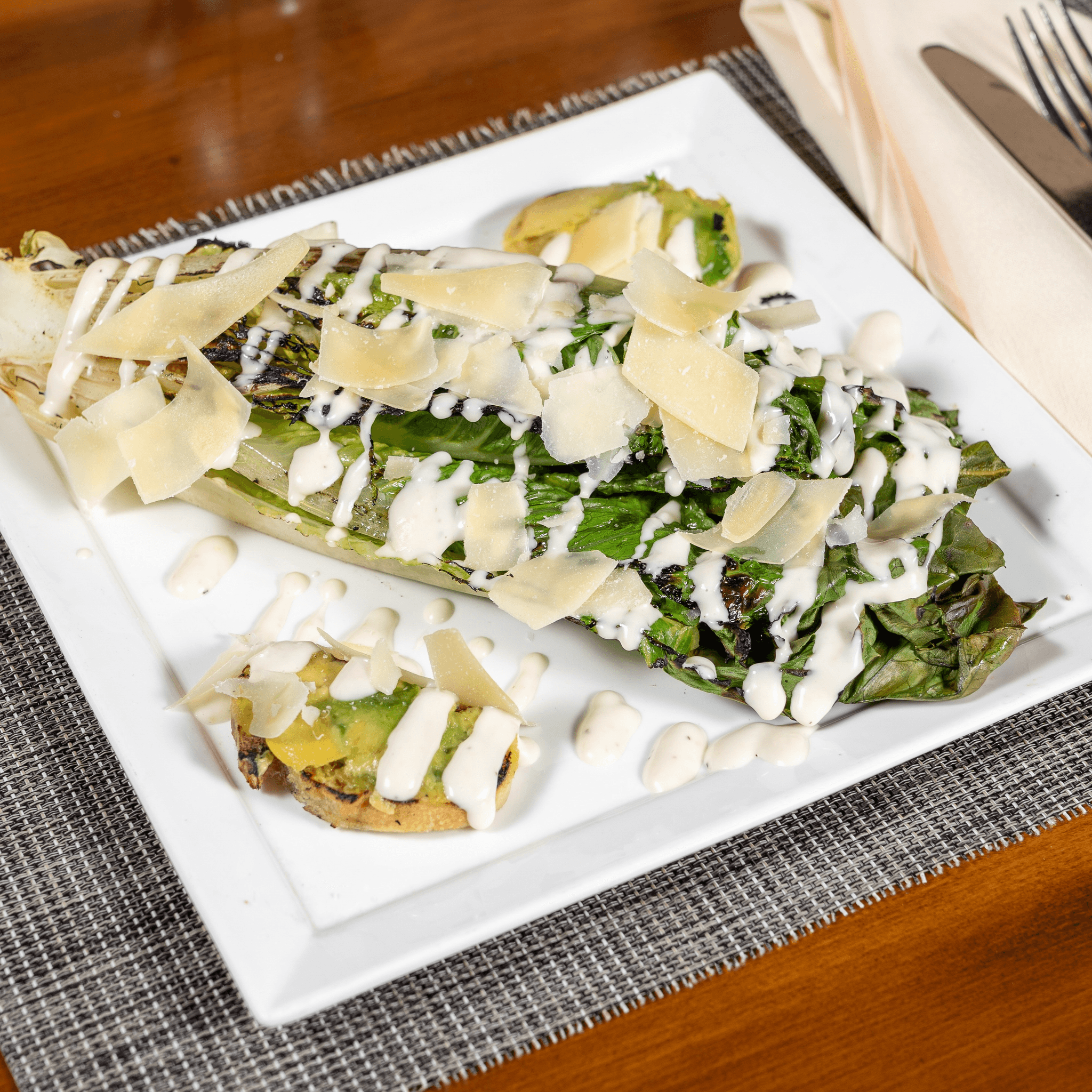 Grilled Caesar Salad.