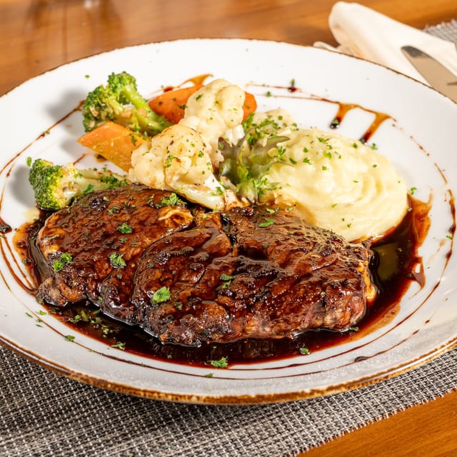 New York Strip Steak.